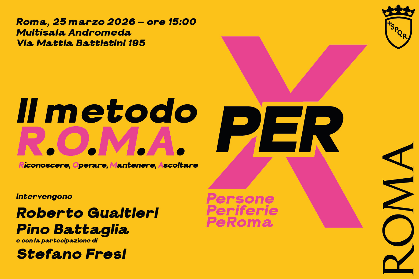 Periferie di Roma, il 25 marzo la presentazione del metodo R.O.M.A. per costruire interventi condivisi